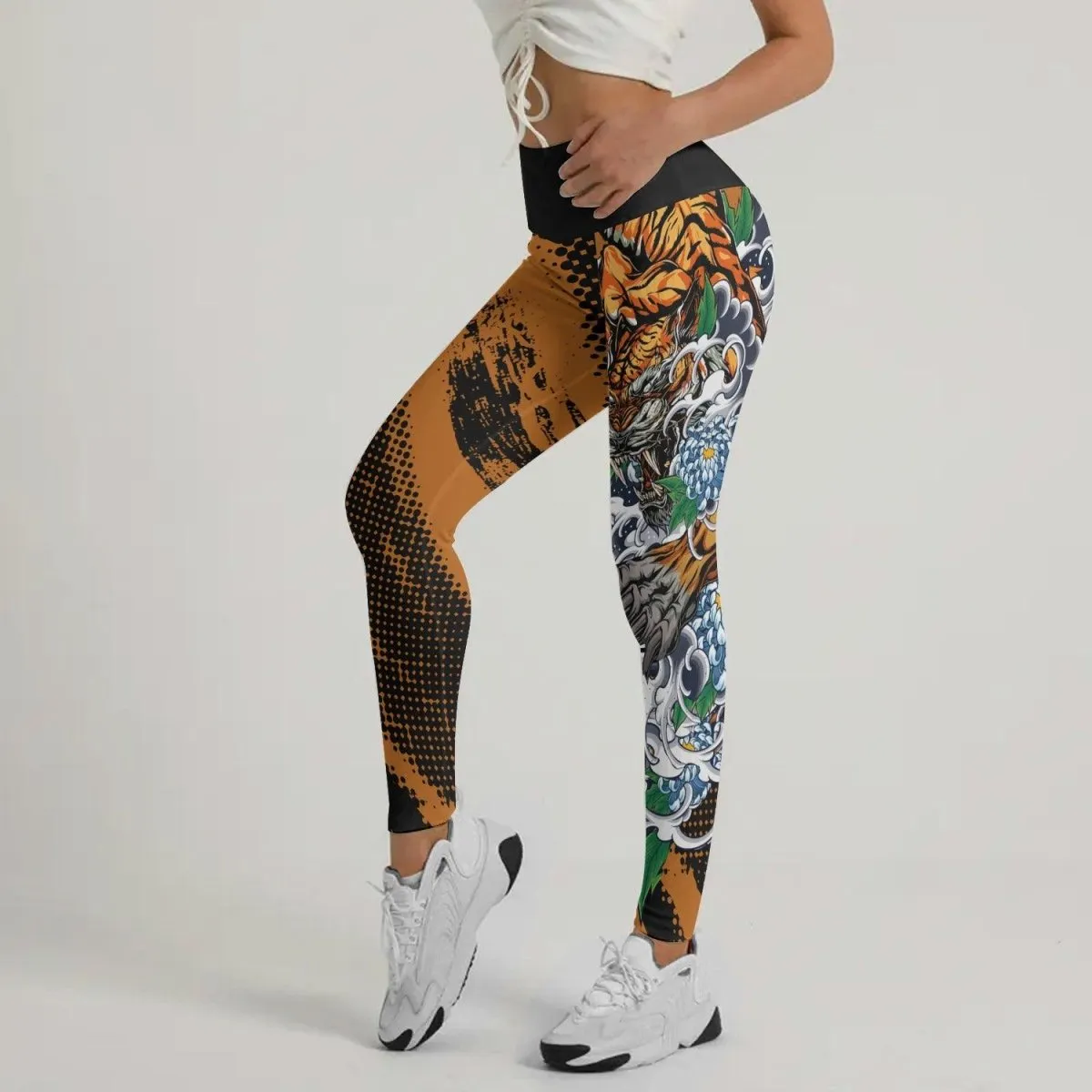 Flower Tiger Leggings