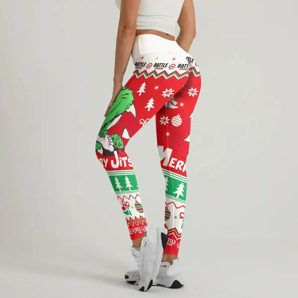 Funny Santa Grinch Leggings