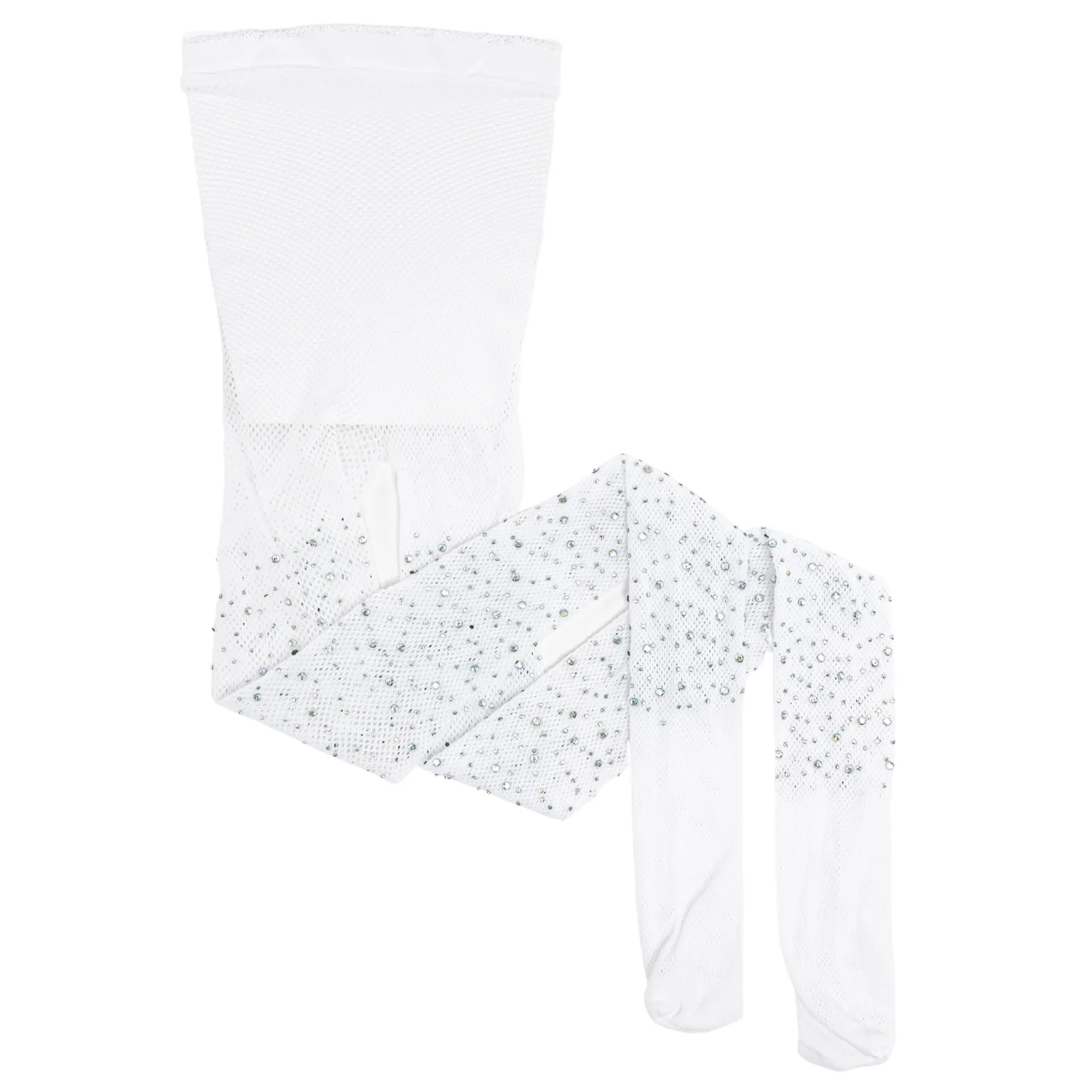 Great Pretenders Rhinestone Tights | White