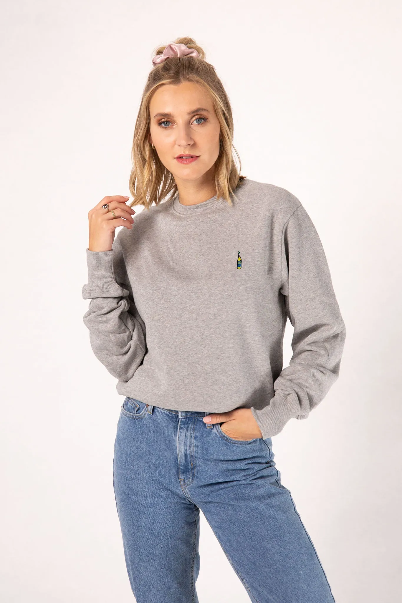 Mate Spritz | Bestickter Bio-Baumwoll Frauen Pullover