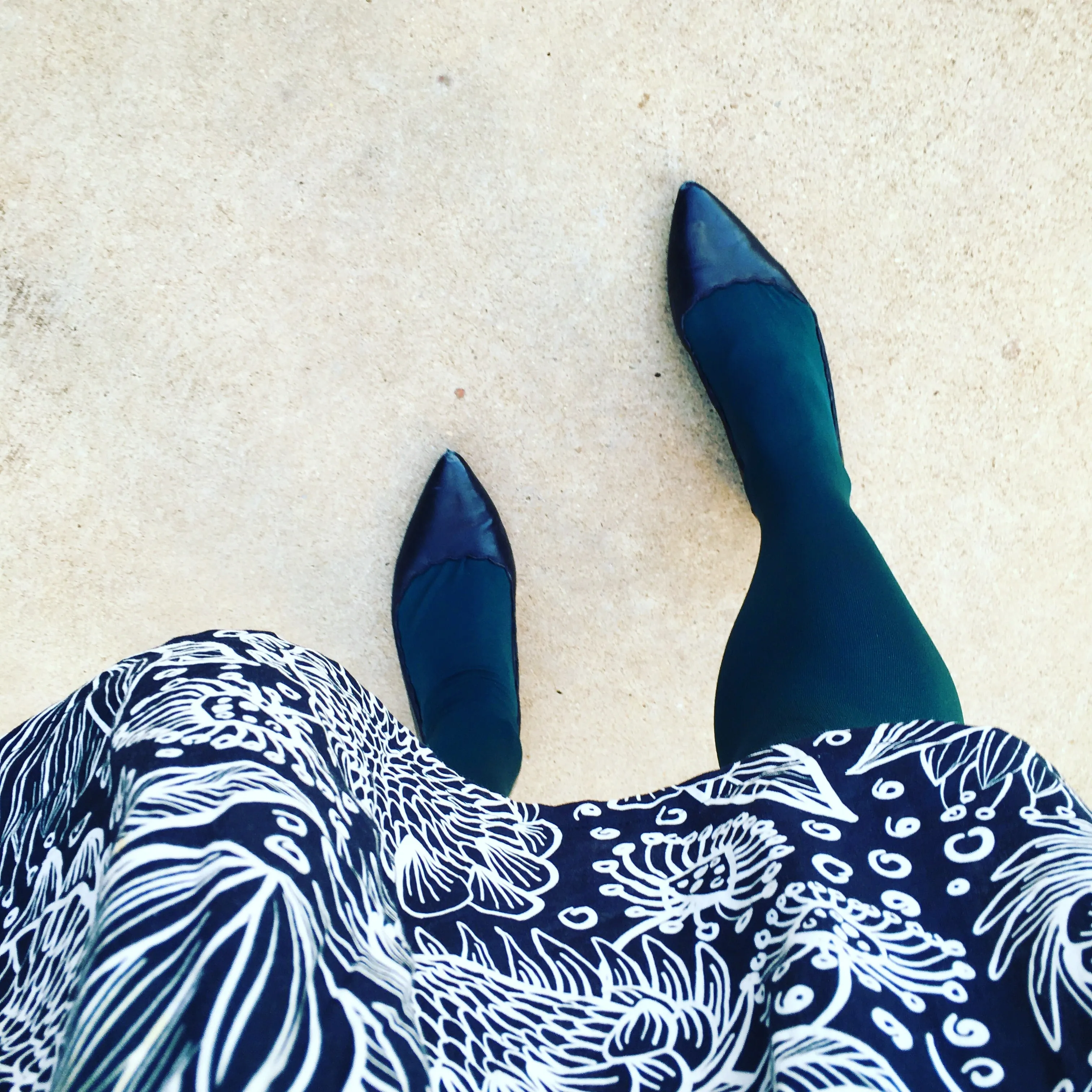 Opaque Tights - Forest Green