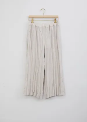 Parisa Creased Linen Culotte Trousers