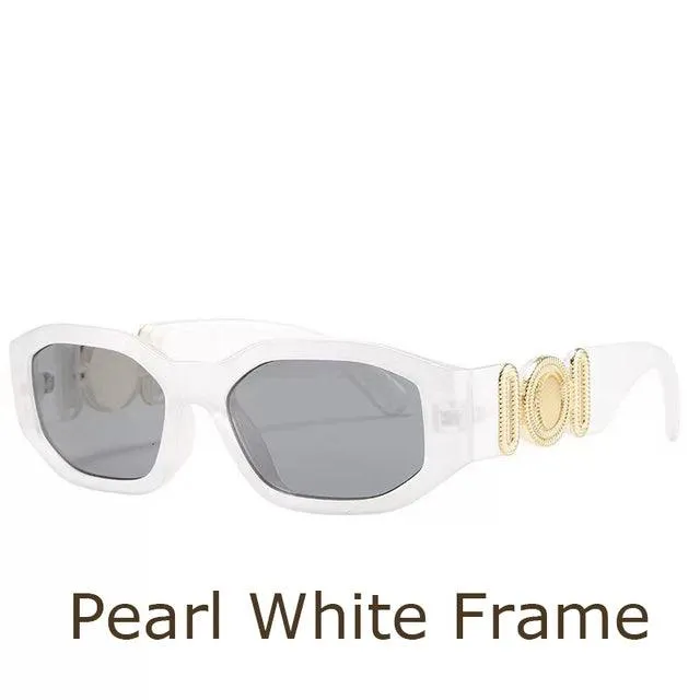 Plastic Square Reflective Sunglasses