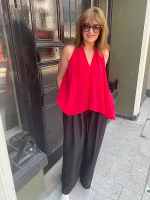 Psophia Palazzo Trousers Black
