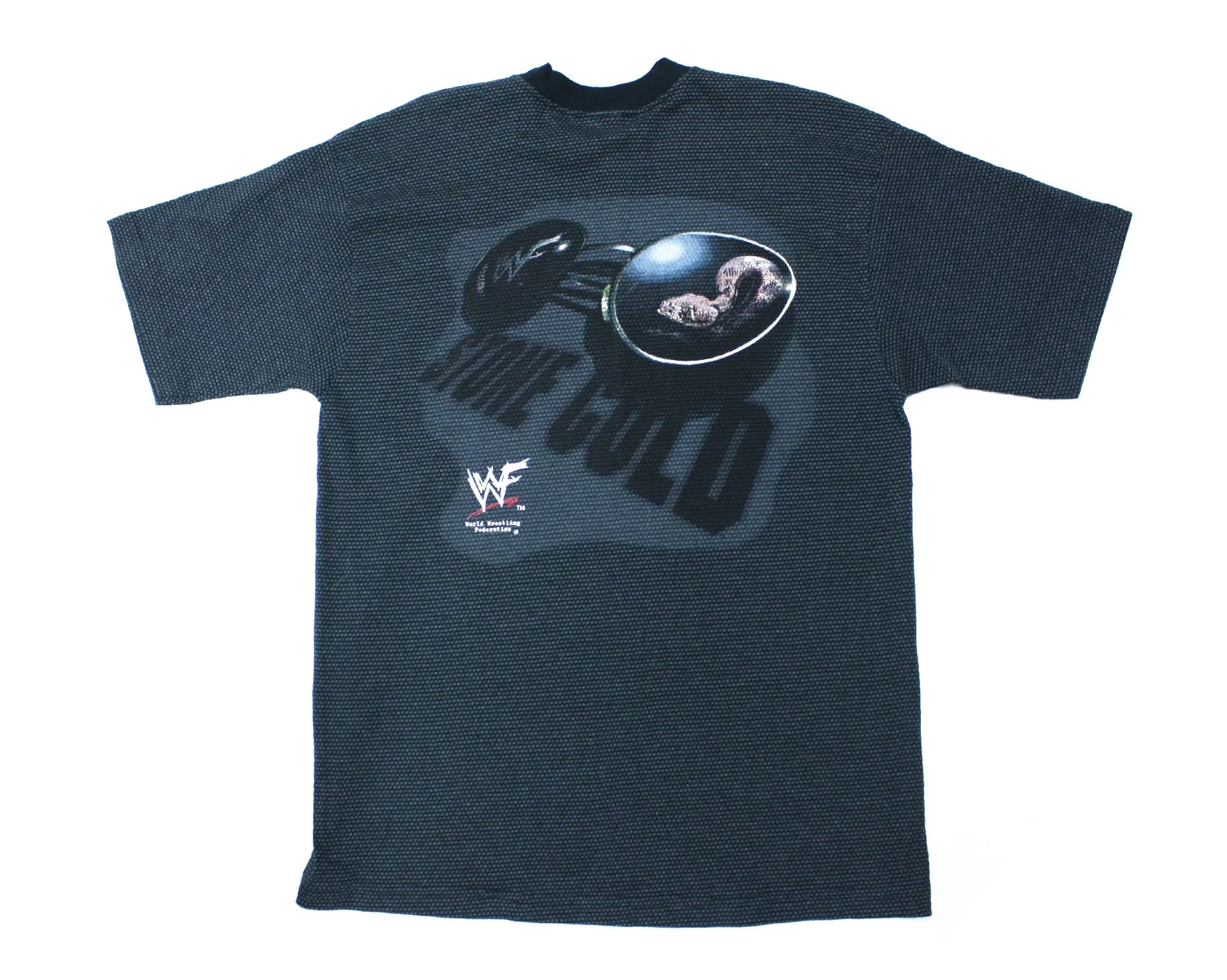STONE COLD STEVE AUSTIN COTTON/POLYESTER TEXTURED VINTAGE T-SHIRT LG