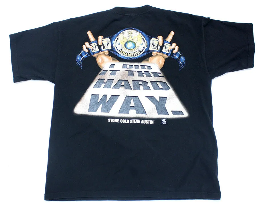 STONE COLD STEVE AUSTIN 'THE HARD WAY' VINTAGE T-SHIRT XL