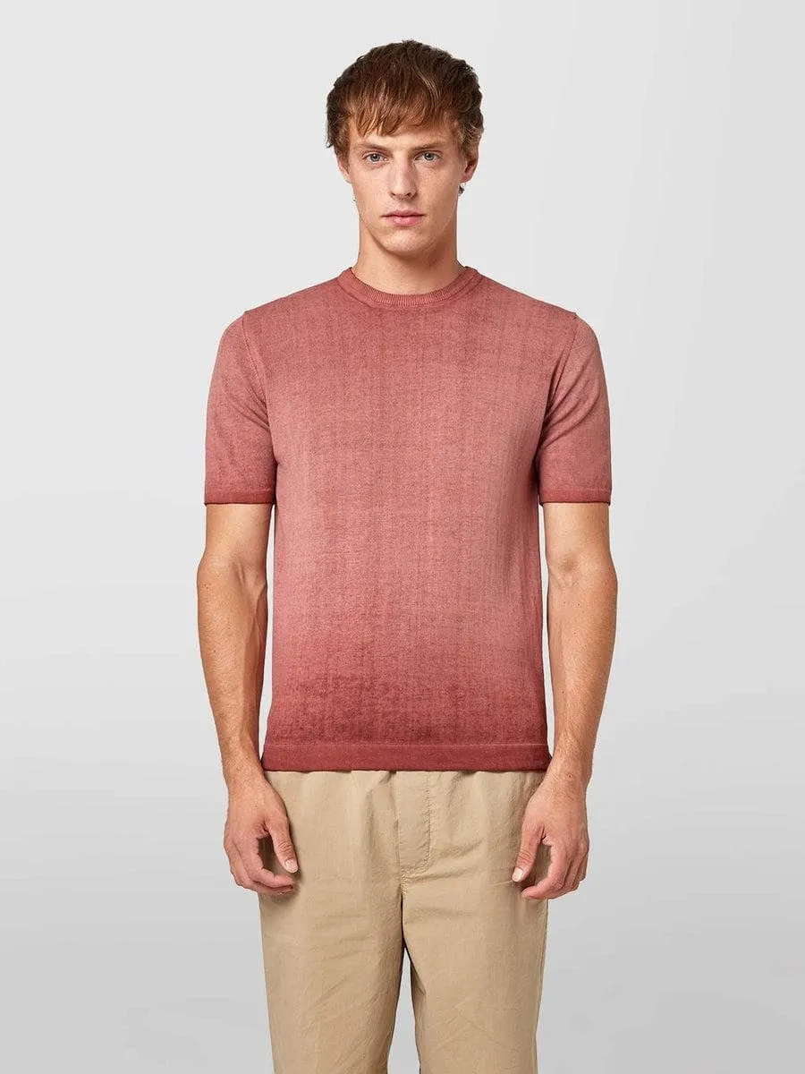 T-shirt in cotone cold dye