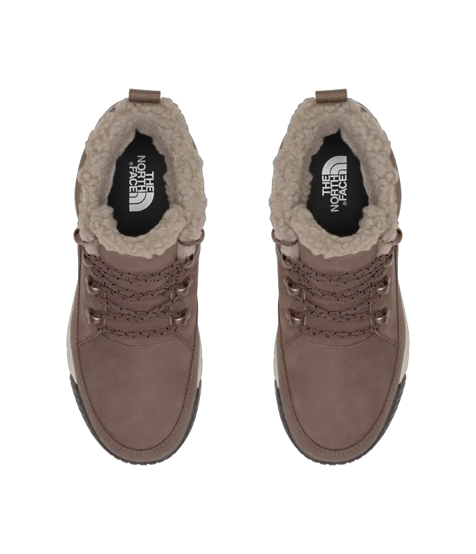 THE NORTH FACE Womens' Sierra Mid Lace Waterproof Boots in Deep Taupe/Wild Ginger