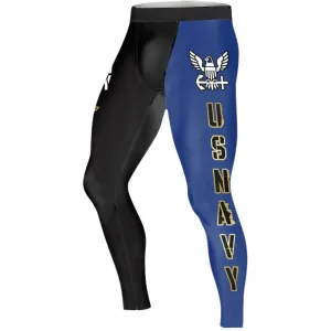 Veteran Military USNAVY Men's Compression Leggings