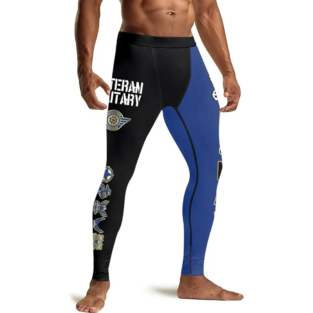 Veteran Military USNAVY Men's Compression Leggings