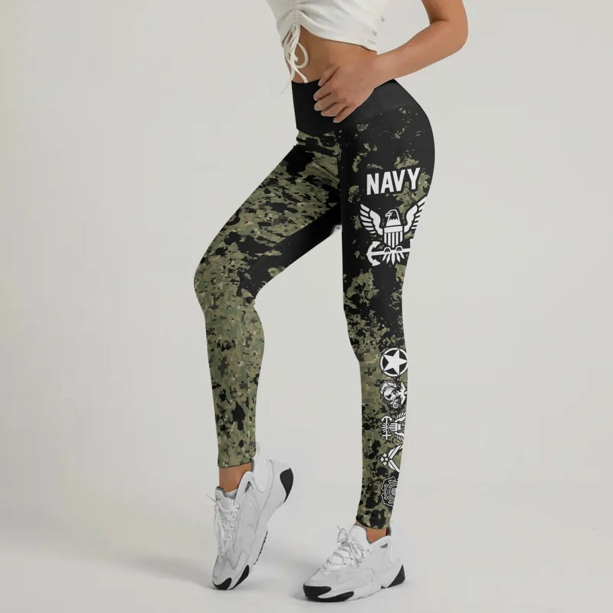 Veteran Navy Camouflage Leggings