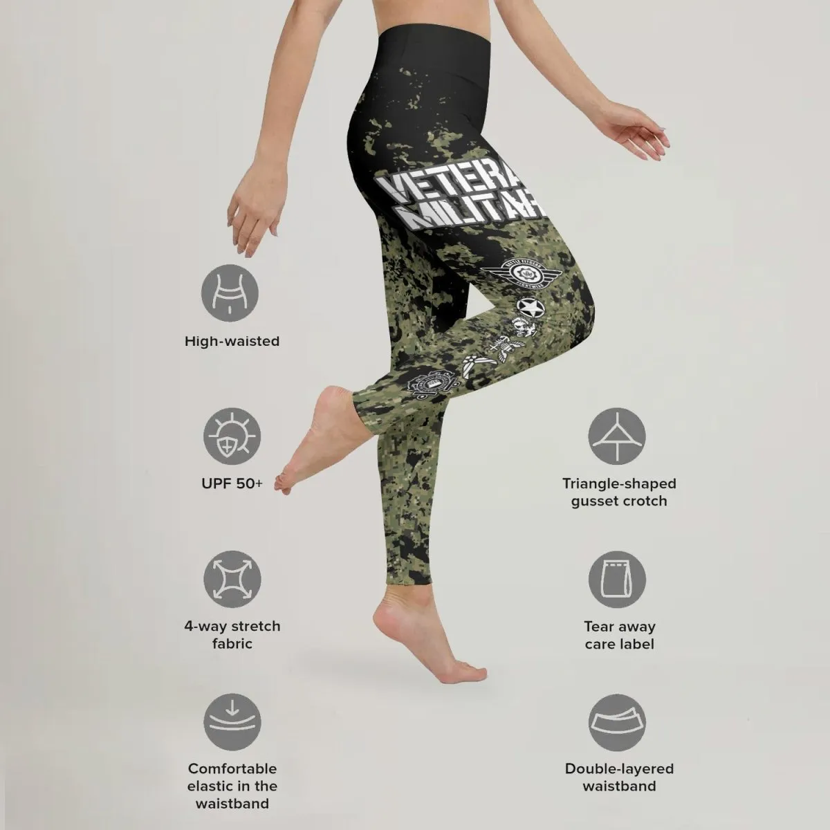 Veteran Navy Camouflage Leggings