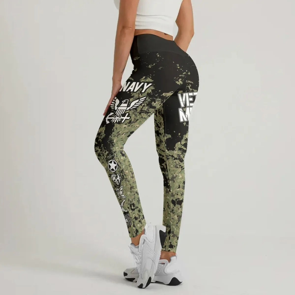 Veteran Navy Camouflage Leggings