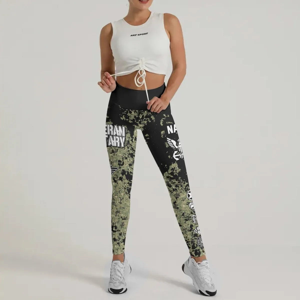Veteran Navy Camouflage Leggings