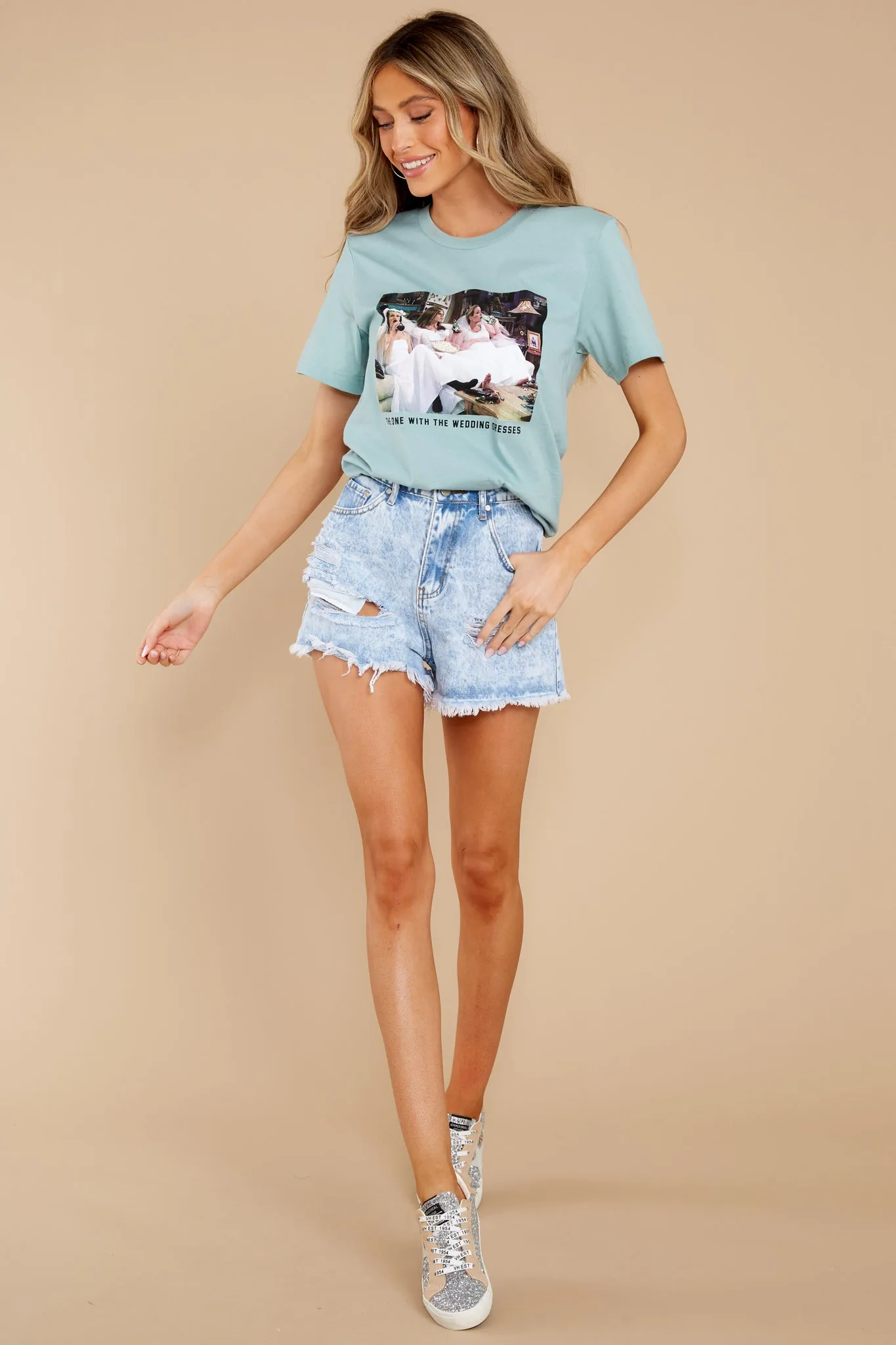 Wedding Dress Episode Dusted Jade T-Shirt