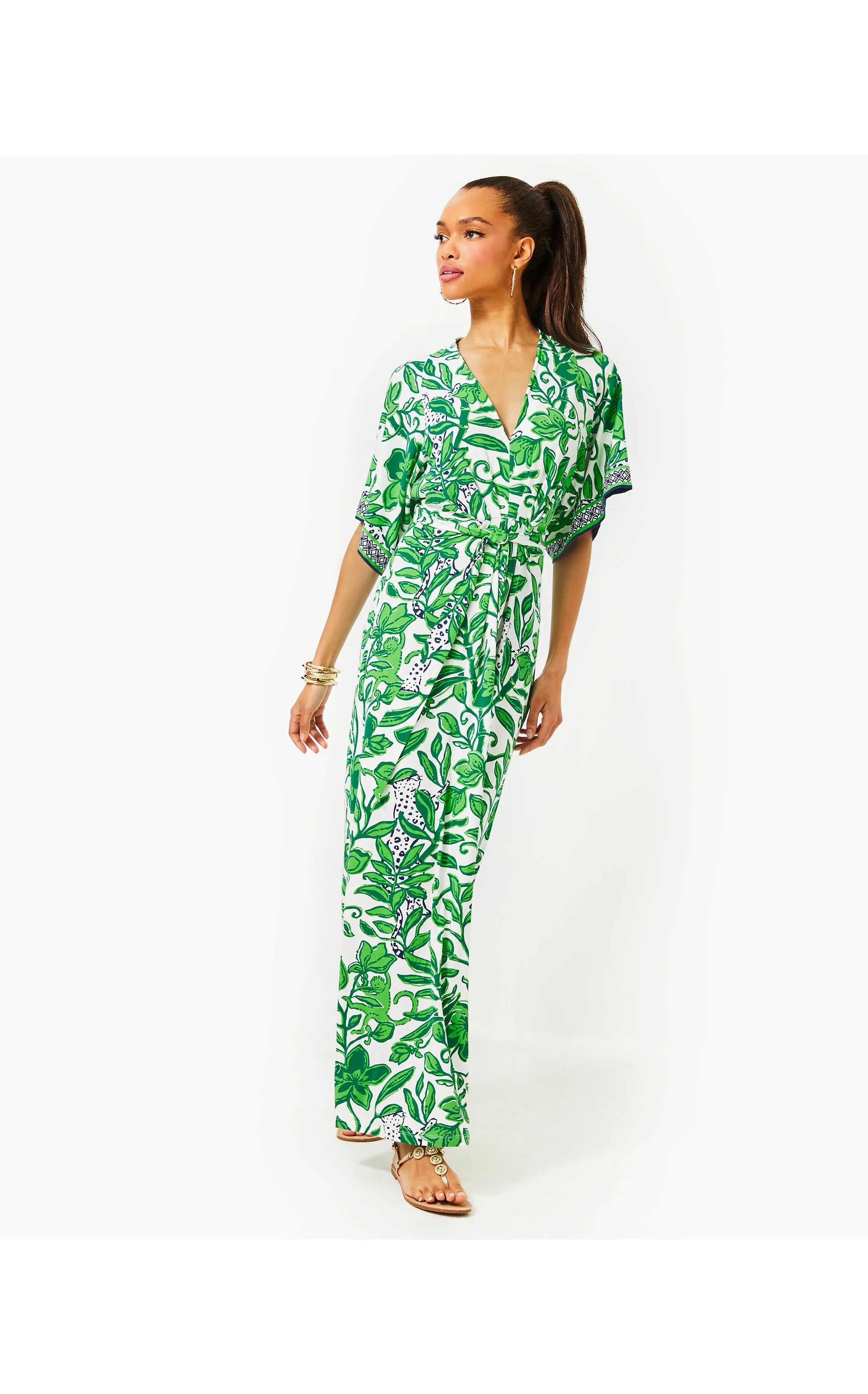 Wisteria V-Neck Maxi Dress Escape Plan