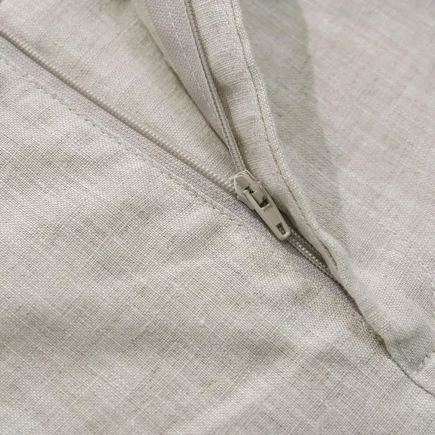Women's 100% Linen High-Rise Effortless Pintuck Ankle Pants